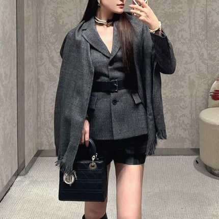 DIOR 25S BELTED KNIT CARDIGAN STYLE 012