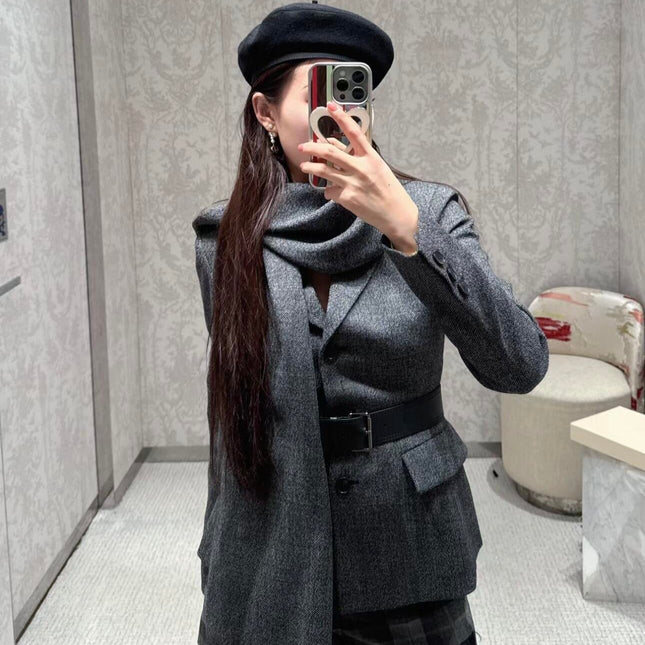 DIOR 25S BELTED KNIT CARDIGAN STYLE 012