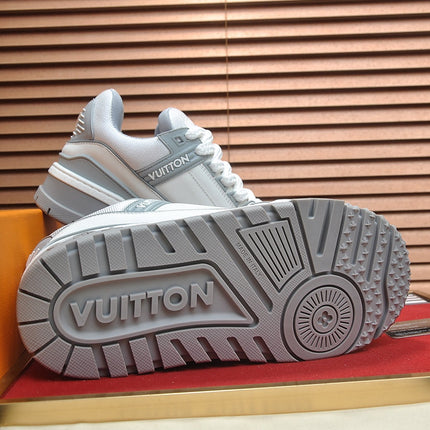 LV TRAINER MAXI SNEAKER GREY CALFSKIN