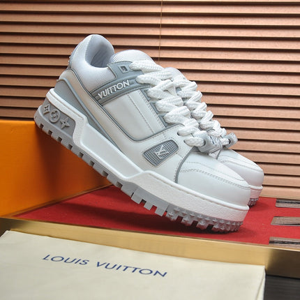 LV TRAINER MAXI SNEAKER GREY CALFSKIN