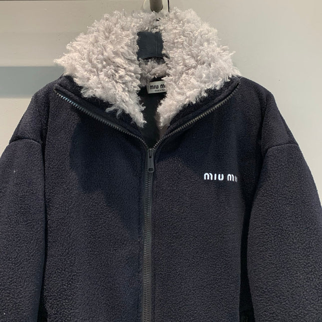 MIUMIU SHERPA FLEECE JACKET STYLE 471