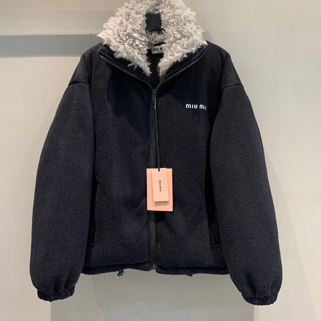 MIUMIU SHERPA FLEECE JACKET STYLE 471