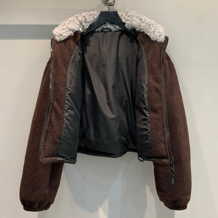 MIUMIU SHERPA FLEECE JACKET STYLE 470