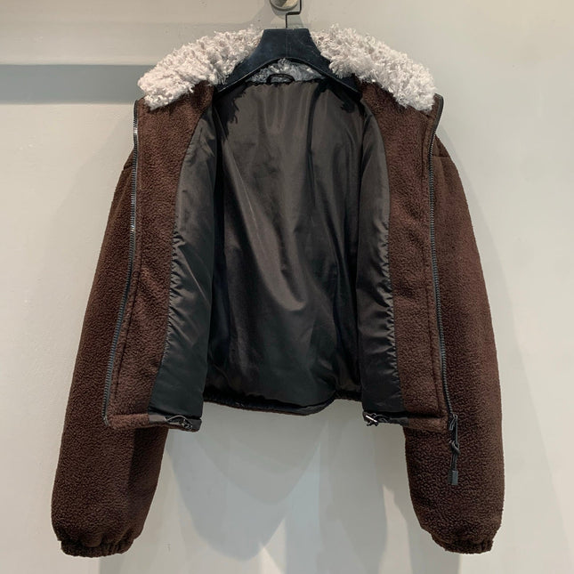 MIUMIU SHERPA FLEECE JACKET STYLE 470