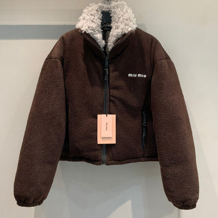 MIUMIU SHERPA FLEECE JACKET STYLE 470