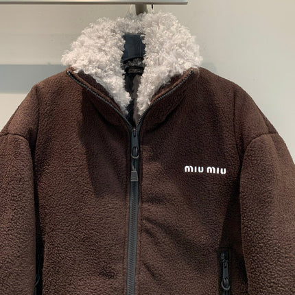MIUMIU SHERPA FLEECE JACKET STYLE 470