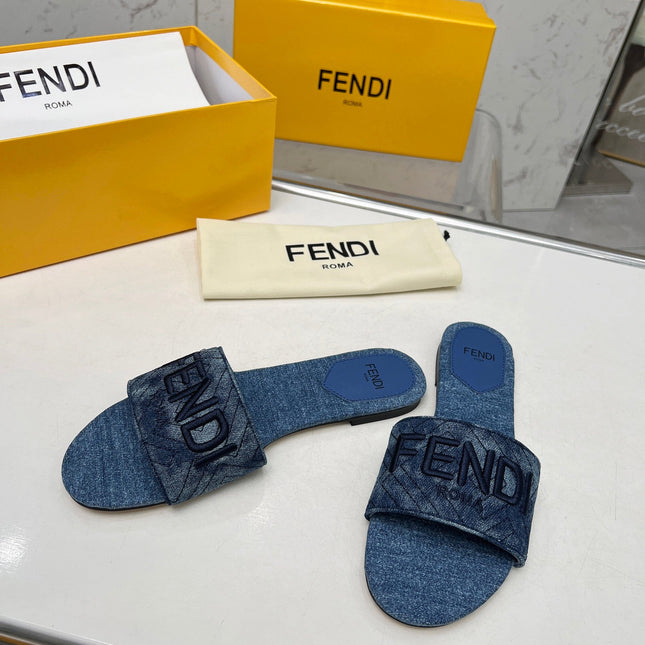 FF 5 NAVY BLUE CANVAS SLIDE