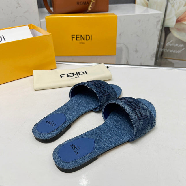 FF 5 NAVY BLUE CANVAS SLIDE