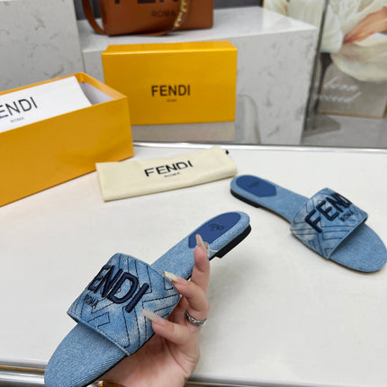 FF 5 BLUE DENIM CANVAS SLIDE