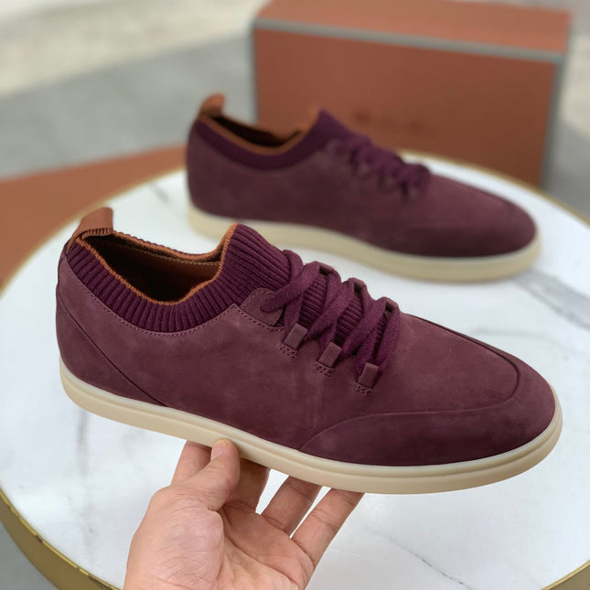 LP SOHO WALK TRAINERS IN MULBERRY SUEDE