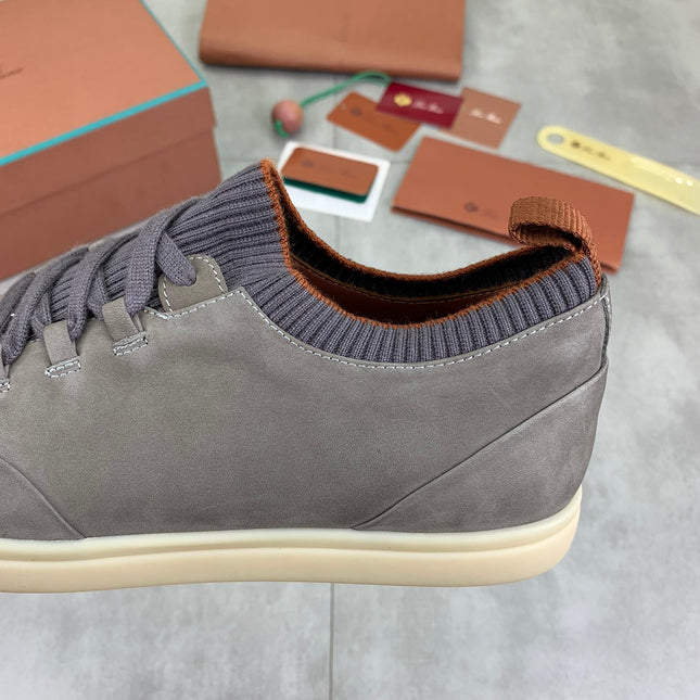 LP SOHO WALK TRAINERS IN LIGHT GRAY SUEDE