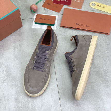 LP SOHO WALK TRAINERS IN LIGHT GRAY SUEDE