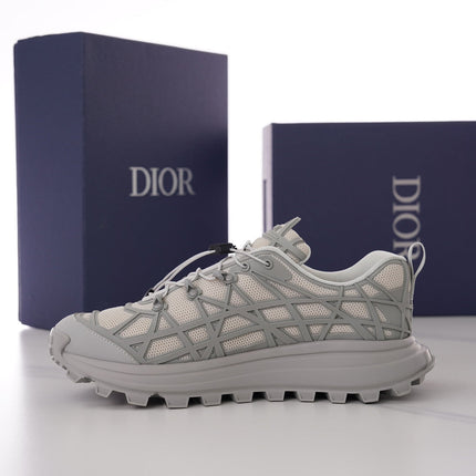CD B31 SNEAKER BEIGE AND GRAY MESH FABRIC