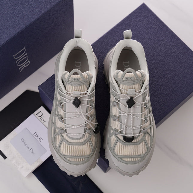 CD B31 SNEAKER BEIGE AND GRAY MESH FABRIC