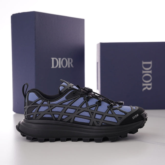 CD B31 SNEAKER BLACK AND PURPLE MESH FABRIC