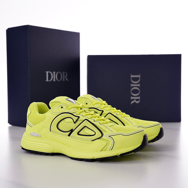 CD B30 SNEAKER CHARTREUSE MESH FABRIC