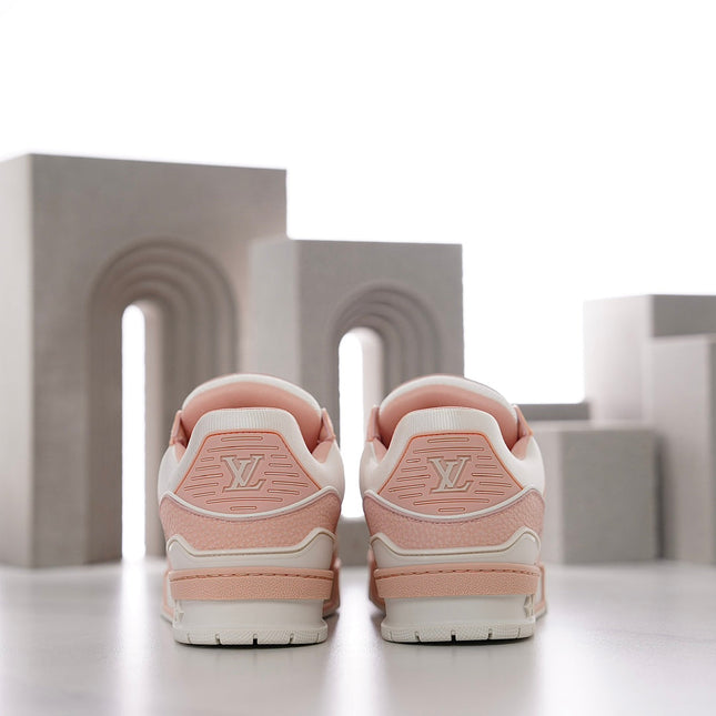 LV TRAINER IN PEACHY PINK CALFSKIN