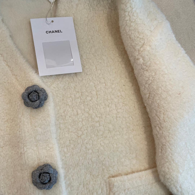 CC Cardigan Biege Wool