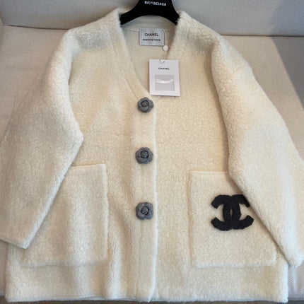 CC Cardigan Biege Wool