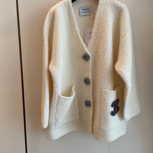 CC Cardigan Biege Wool