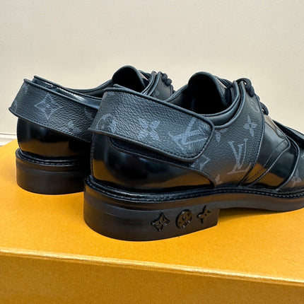 LV DERBY HARNESS SHOES IN BLACK CALFSKIN