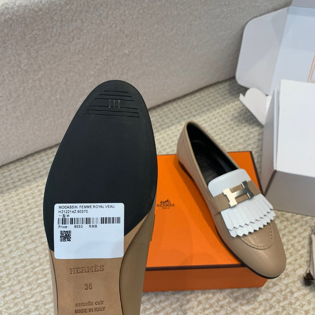 ROYAL LOAFER NUDE BROWN CALFSKIN