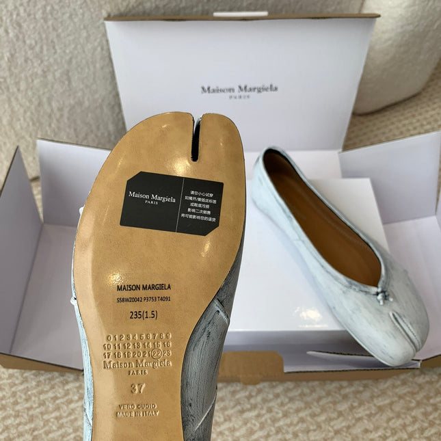 SL TABI BALLERINA FLAT PASTEL LAMBSKIN