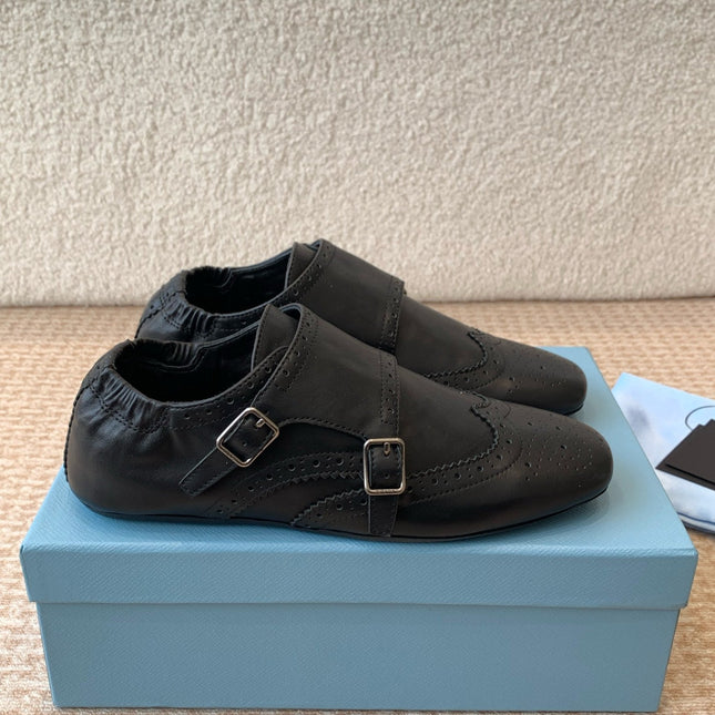 MONK STRAP IN BLACK CALFSKIN