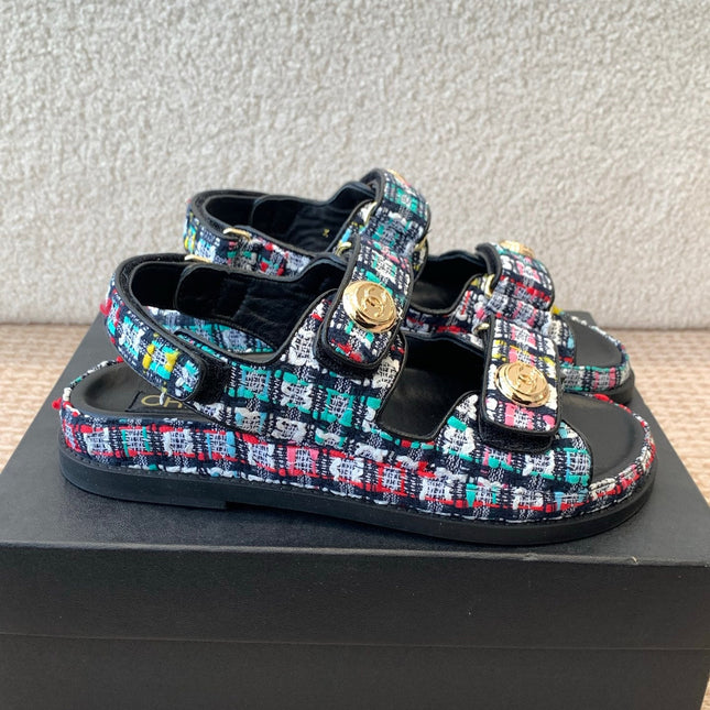 DAD SANDAL IN COLORFUL FABRIC