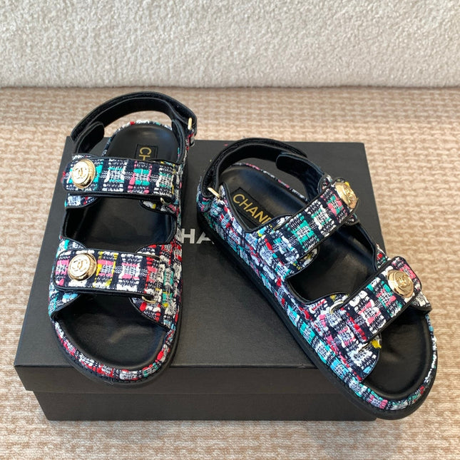DAD SANDAL IN COLORFUL FABRIC