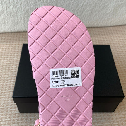 DAD SANDAL IN PALE PINK CALFSKIN