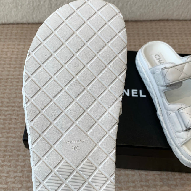 DAD SANDAL IN WHITE CALFSKIN MULE
