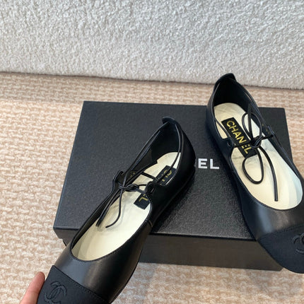 MARY JANE BALLERINA IN BLACK LAMBSKIN