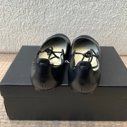 MARY JANE BALLERINA IN BLACK LAMBSKIN