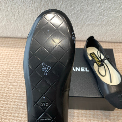 MARY JANE BALLERINA IN BLACK LAMBSKIN