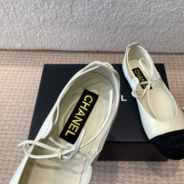 MARY JANE BALLERINA IN WHITE LAMBSKIN