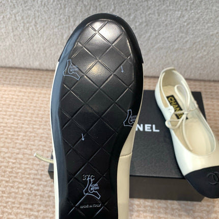 MARY JANE BALLERINA IN WHITE LAMBSKIN