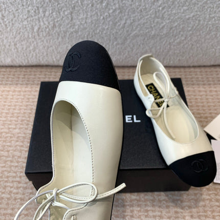 MARY JANE BALLERINA IN WHITE LAMBSKIN