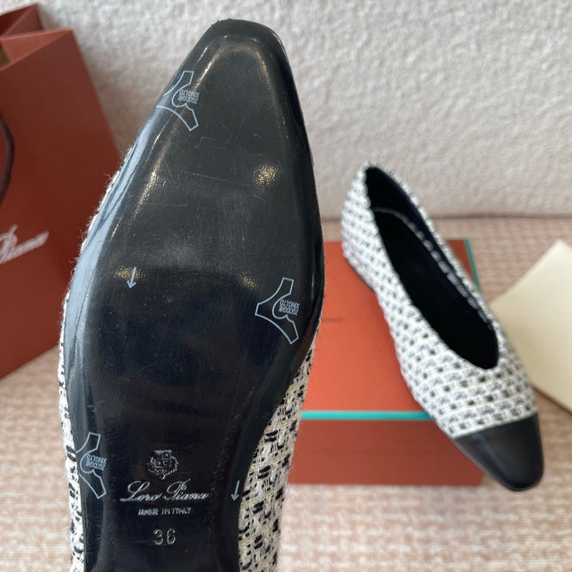 BALLET IN BLACK TWEED MIX LAMBSKIN