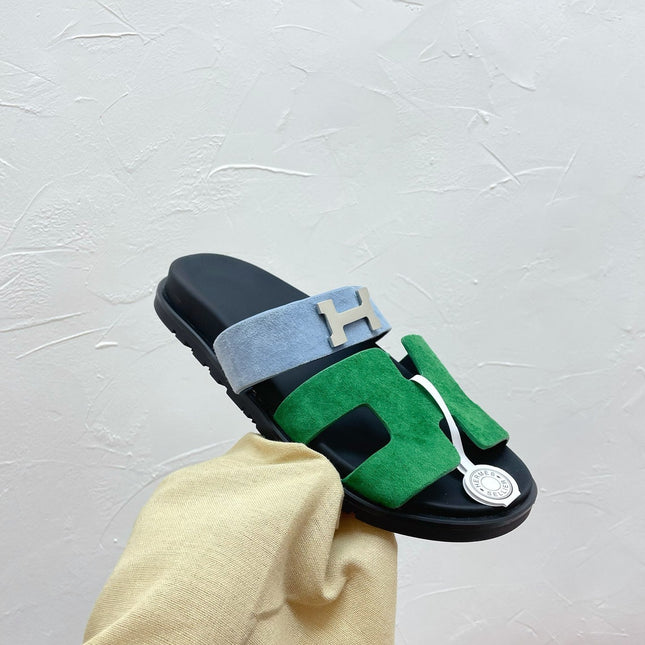 CHYPRE SANDAL OCEAN MIX SKY SUEDE WITH H BUCKLE