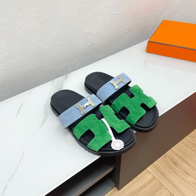 CHYPRE SANDAL OCEAN MIX SKY SUEDE WITH H BUCKLE
