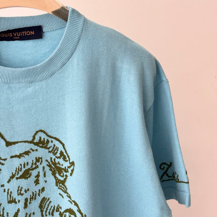LV 25 T- Shirt Sky Blue Cotton 232739