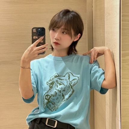 LV 25 T- Shirt Sky Blue Cotton 232739