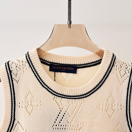 LV 25 T- Shirt and Tank Top Champagne Cream Wool 232733
