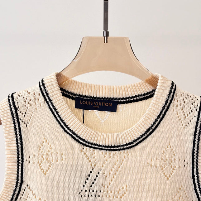 LV 25 T- Shirt and Tank Top Champagne Cream Wool 232733
