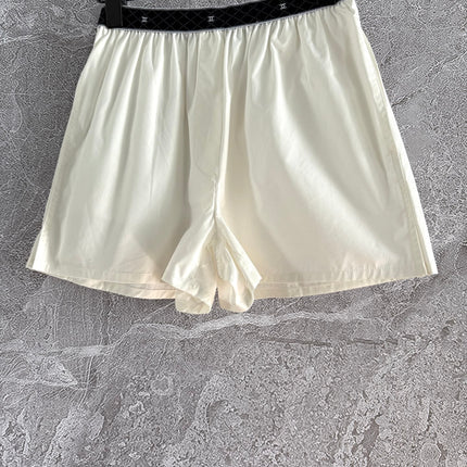 CC Short Ivory Black Cotton