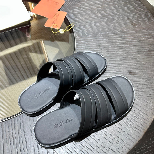 LP NAHA SANDAL BLACK LAMBSKIN