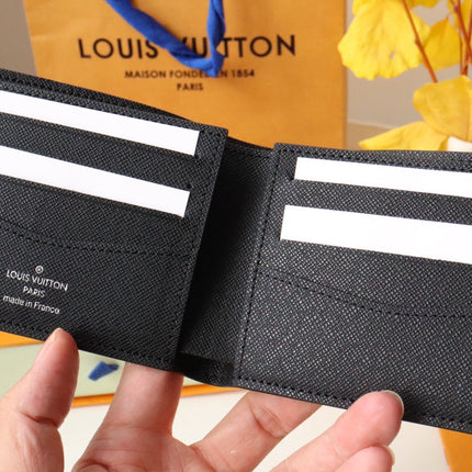 LV 25S SLENDER WALLET 11 IN BLACK EPI CALFSKIN