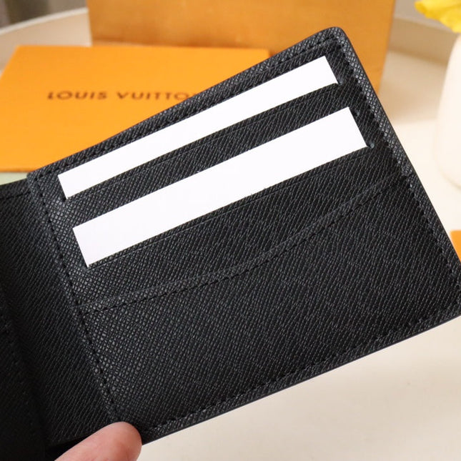 LV 25S SLENDER WALLET 11 IN BLACK EPI CALFSKIN