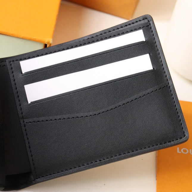LV 25S SLENDER WALLET 11 IN BLACK DAMIER INFINI CALFSKIN